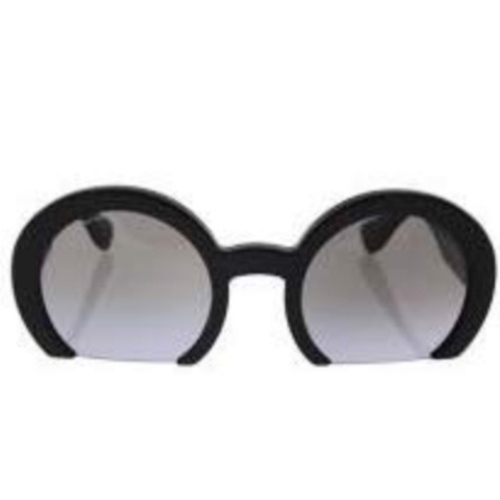 PRADA Miu Miu Semi-Rimless Round Sunglasses